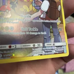 Pokemon Pikachu TCG Cosmic Eclipse Full Art Holo Card 241/236 Secret Rare - Image 2