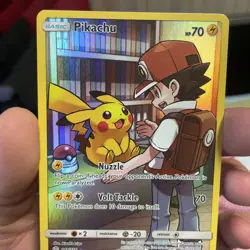 Pokemon Pikachu TCG Cosmic Eclipse Full Art Holo Card 241/236 Secret Rare - Image 4