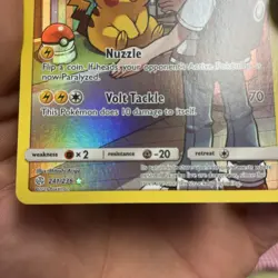 Pokemon Pikachu TCG Cosmic Eclipse Full Art Holo Card 241/236 Secret Rare - Image 5