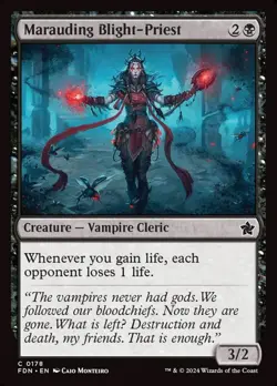 178 - Marauding Blight-Priest - Foundations - Foil - Magic: The Gathering Card - Image 1