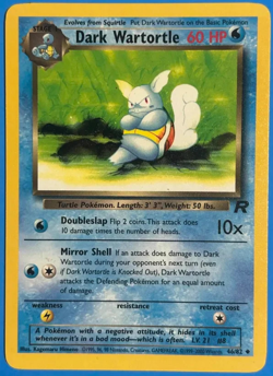 Dark Wartortle - 46/82 - Pokemon Team Rocket Unlimited Card NM - Image 1
