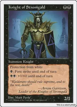 Magic the Gathering | Knight of Stromgald [5ED - ]LP - Image 1