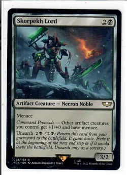 Skorpekh Lord 58 Rare Universes Beyond: Warhammer 40,000 Magic: The Gathering LP - Image 1