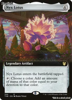 Nyx Lotus (Extended Art) EN [THB - 344] - NM TCG MTG - Image 1