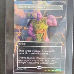Magic the Gathering Swords to Plowshares FNM PSA Promos Foil White Instant MTG - Image 1