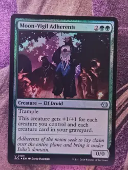 Moon-Vigil Adherents 184 Uncommon Lorwyn Eclipsed Magic: The Gathering Foil NM - Image 1