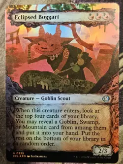Eclipsed Boggart (Showcase) 335 Lorwyn Eclipsed Magic: The Gathering Foil NM - Image 1