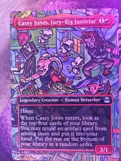 Casey Jones, Jury-Rig Justiciar (Borderless) 0207 Ninja Turtles MtG Foil NM - Image 1