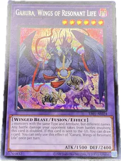 YuGiOh Garura, Wings of Resonant Life ES01-AE024 Secret Asian English A - Image 1