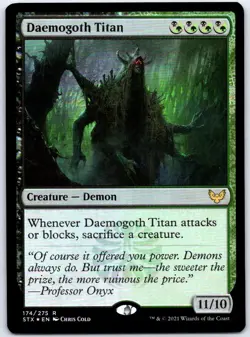 Daemogoth Titan 174 R Strixhaven: School of Mages Magic: The Gathering NM/M - Image 1
