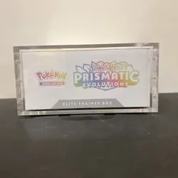 Pokemon TCG S&V Prismatic Evolutions Elite Trainer Box With Acrylic Case —B - Image 5