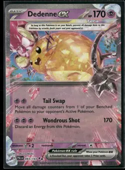 Pokemon - Dedenne ex 093/193 Holo Double Rare Paldea Evolved NM - Image 1