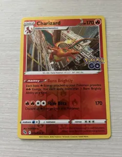 Pokemon Charizard #010/078 English Pokemon GO Reverse Holo - Image 1