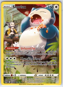 Snorlax TG10/TG30 Holo Lost Origin Trainer Gallery Pokemon Holo NM - Image 1