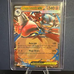 2025 Pokemon - Mega Lucario EX 077/132 Double Rare Holo Mega Evolutions - Image 1