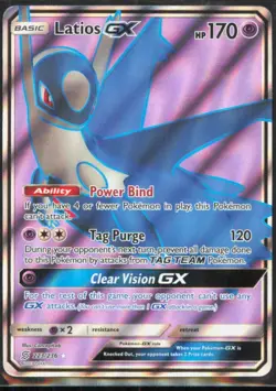 Latios GX (Full Art) Ultra Rare SM - Unified Minds #223/236 [Near Mint] Pokemon - Image 1