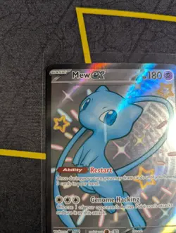 Pokemon Mew EX 216/091 SV: Paldean Fates Shiny Ultra Rare Full Art Holo - Image 4
