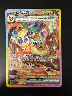 2025 POKEMON PRE EN-PRISMATIC EVOLUTIONS SIR #146 Flareon Ex - Image 1