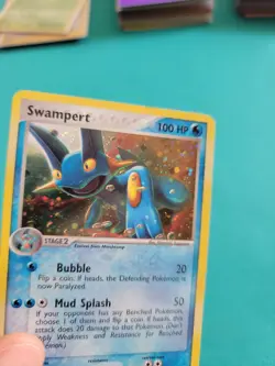 Pokemon TCG Swampert POP RARE PROMO Holo 5/17 Pokemon W13 - Image 2