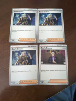 4x Boss's Orders x4 - Pokemon TCG - Uncommon & Rare NM - Image 1