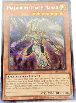 YuGiOh Palladium Oracle Mahad ES01-AE011 Secret Asian English A - Image 1
