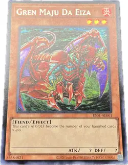 YuGiOh Gren Maju Da Eiza ES01-AE001 Secret Asian English A - Image 1