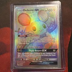 Pokemon Dedenne GX 219/214 Secret Rare Full Art Holo 160HP Sm-Unbroken Bonds - Image 3