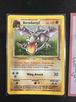 Aerodactyl 1/62 Fossil Unlimited Holo Rare Pokemon 014 💎NM💎 - Image 1