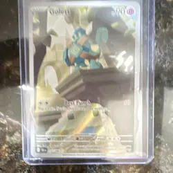 Pokemon TCG Golett 122/086 Illustration Rare Holo Black Bolt SV - Image 2