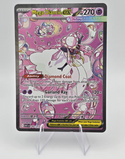 Pokemon TCG Mega Diancie EX Secret Rare Full Art Holo 282/217 EN 2019 - Image 1
