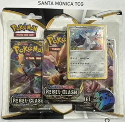 Pokemon SWSH Rebel Clash Duraludon 3 Pack Booster Blister Set - Factory Sealed - Image 1
