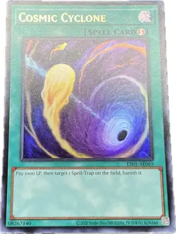 YuGiOh Cosmic Cyclone ES01-AE065 Ultra Asian English A - Image 1