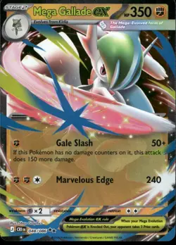 Mega Gallade Ex 048/086 Double Rare - Chaos Rising Pokemon TCG NM - Image 1