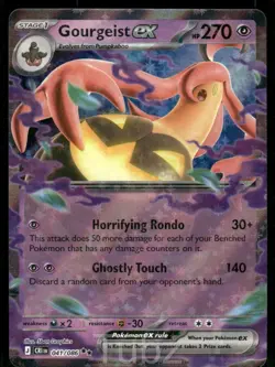 Gourgeist ex 041/086 Double Rare ME04: Chaos Rising Pokemon Near Mint - Image 1