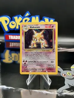 Alakazam - 1/130 - Pokemon Base Set 2 Unlimited Holo - WOTC - LP - Image 1