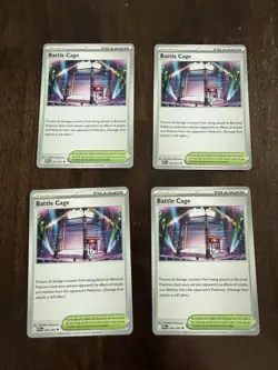 Battle Cage 085/094 Uncommon Playset 4X Phantasmal Flames Pokemon TCG Mint NM - Image 1