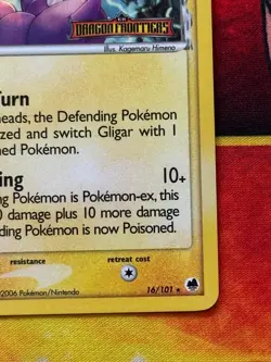 Gligar 16/101 Reverse Holo Rare Stamped - Pokemon EX Dragon Frontiers - NM/VLP - Image 5