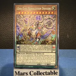 Yugioh Odd-Eyes Revolution Dragon Secret Rare ROTD-EN083 Near Mint 1st Edition - Image 1