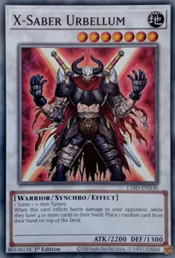 L26D-ENX30 X-SABER URBELLUM COMMON 1ST EDITION YuGiOh CARD - Image 1