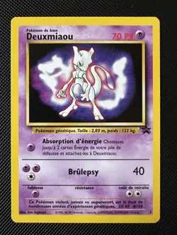 Deuxmiaou (Mewtwo) FRANCAIS - Wizards Promo Black Star #3 - 2000 - Pokemon Card - Image 1