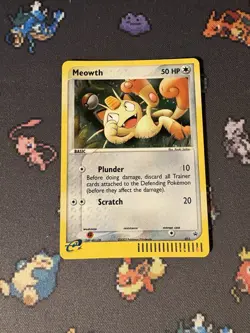 Pokemon Cards Meowth #013 Holo Black Star Promo - (NM) *SWIRL* - Image 1