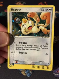 Pokemon Cards Meowth #013 Holo Black Star Promo - (NM) *SWIRL* - Image 2