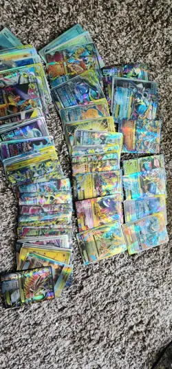 Small Lot Of 120 Pokemon Trading Card Holo Cards Charizard And More - Image 4