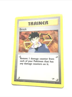 BROCK - 98/132 - Gym Heroes - Pokemon Card - MP - Image 1