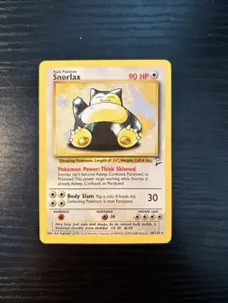 Snorlax 30/130 Base Set 2 Rare Non-holo Card - Near Mint - Image 2