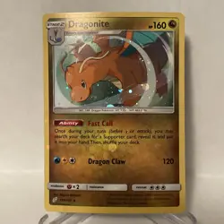Dragonite 119/181 NM Near Mint SM Sun & Moon Cosmos Rare Holo Pokemon Card - Image 1
