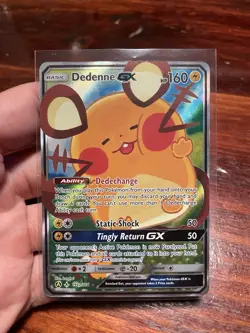Dedenne GX 195a/214 Alternate Art Promos Holo Card Near Mint Condition - Image 1