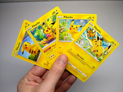 Pokemon Pikachu Set - Set of 4 Cards - Exact Cards! - Image 1