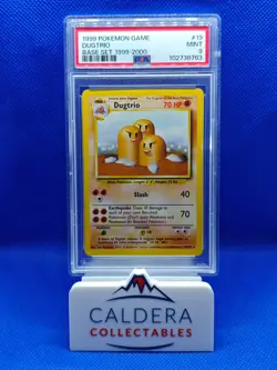 Dugtrio 19/102 Base Set Pokemon Card WOTC 1999-2000 4th Print PSA 9 Mint - Image 1