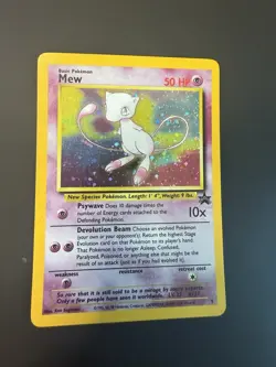 Pokemon Mew #9 Black Star Promo Holo Rare Vintage Card Near Mint Condition - Image 1